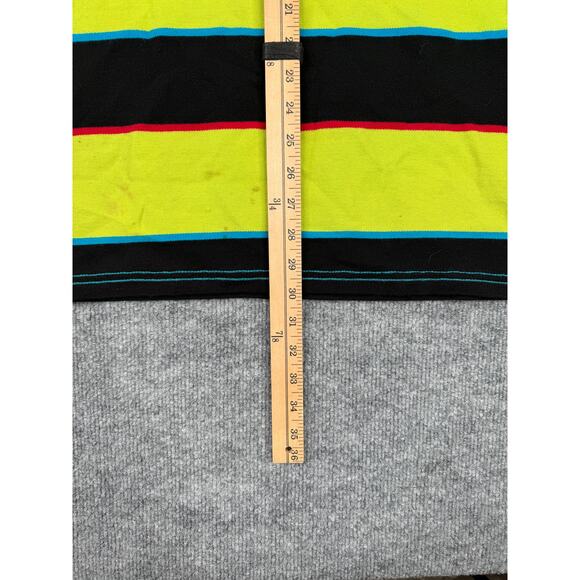 COOGI Vtg Embroidered Crest Shirt Mens XL Stripe Collared Polo Y2K Hip Hop - Picture 14 of 16